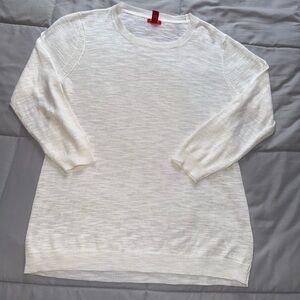 Izod Women's White Crew Neck Sweater Size Medium